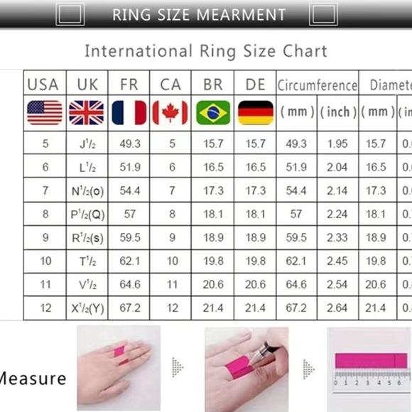 925 sterling silver Zircon wedding band ring - Picture 5 of 5